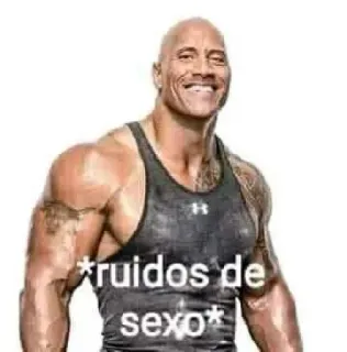 🌚 Dwayne Johnson *ruidos de sexo* The Rock, Acteur, Muscles, Fitness, Sons, Sexuel telegram sticker