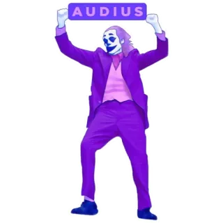 🕺 Joker AUDIUS โจ๊กเกอร์, ตัวตลก, วายร้าย, DC Comics, ภาพยนตร์, บันเทิง, Audius telegram sticker