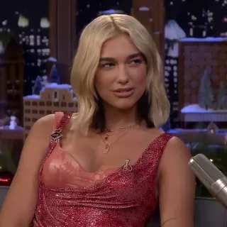 📌 Dua Lipa Sänger(in), blond, Promi, Porträt, Frau, weiblich whatsapp sticker