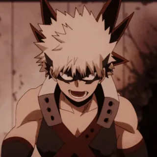 Katsuki bakugou - @lovelyhelpeu telegram stickers
