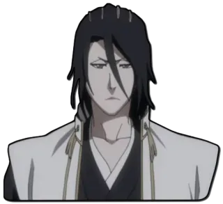 😑 Byakuya Kuchiki Bleach Anime, Mangá, Byakuya Kuchiki, Bleach, Personagem, Shinigami, Olhar severo whatsapp sticker