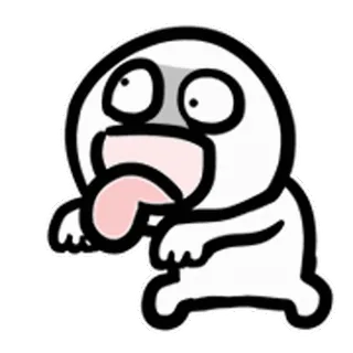 😃 Meme, Emoji, Cartoon, Lustig, Ausdruck, Schockiert whatsapp sticker