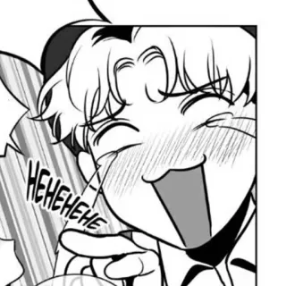 ✉️ HEHEHEHE laughing, anime, manga, expression, cute, cartoon telegram sticker