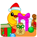 🎁 크리스마스, 휴일, 선물, 선물, 테디베어, 지팡이 사탕 telegram sticker