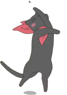 😸 gato, animal, bufanda, personaje whatsapp sticker