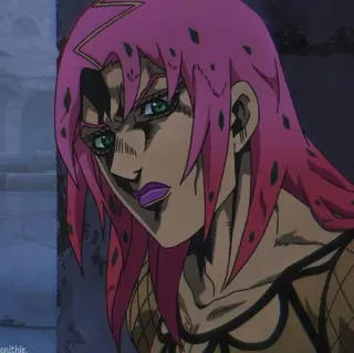 🐸 Diavolo JoJo's Bizarre Adventure Anime, Jojo, Diavolo, Bösewicht, lila Haare telegram sticker