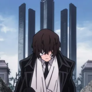 🕸 Osamu Dazai Bungou Stray Dogs Anime, Manga, Perban, Dazai, Bungou Stray Dogs, Kartun telegram sticker