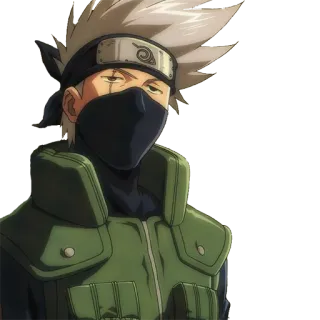 😐 Kakashi Naruto Kakashi Hatake, Naruto, Anime, Manga, Ninja, Personnage, Dessin animé whatsapp sticker