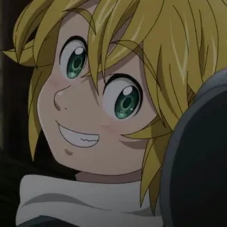 😁 Meliodas Seven Deadly Sins Аниме, Мелиодас, Семь смертных грехов, Манга, Персонаж, Улыбающийся telegram sticker