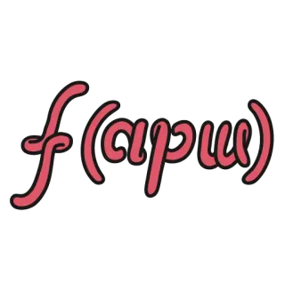 💩 f(apwu) text, mathematical, function telegram sticker