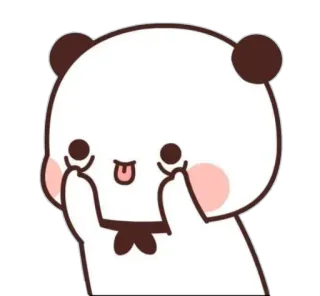 🐻 ステッカー, パンダ, 侮辱的なジェスチャー, かわいい, 漫画 telegram sticker