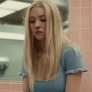 😞 Euphoria triste, ragazza, bionda, emozionale, serie tv, Euphoria, HBO telegram sticker
