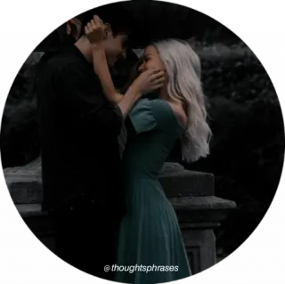 🧺 thoughtsphrases Romantik, Paar, Liebe, Porträt, Menschen, Zuneigung, Emotion telegram sticker