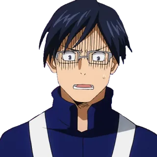 😨 Tenya Iida My Hero Academia Anime, My Hero Academia, Tenya Iida, Personaggio, Sticker telegram sticker