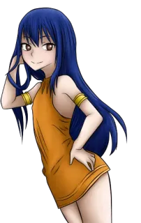 🙂 Wendy Marvell Fairy Tail Anime, Manga, Charakter, Fairy Tail, Wendy Marvell telegram sticker