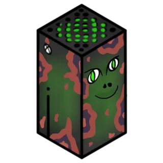 🦎 xbox, videospielkonsole, lustig, monster, kreatur telegram sticker