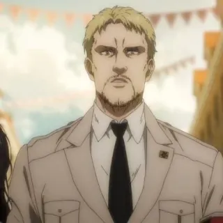 👾 Reiner Braun Attack on Titan ライナー・ブラウン, 進撃の巨人, アニメ, 兵士, キャラクター, 巨人 whatsapp sticker