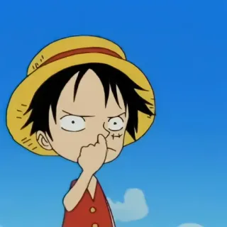 ✖️ Monkey D. Luffy One Piece Anime, One Piece, Luffy, Monkey D. Luffy, Dibujos animados, Pirata, Sombrero de paja whatsapp sticker