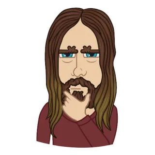 🤔 Bitmoji, Мультфильм, Размышление, Человек, Аватар telegram sticker