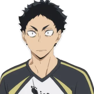 😟 Kōtarō Bokuto Haikyuu Аниме, Манга, Волейбол, Спорт, Персонаж telegram sticker