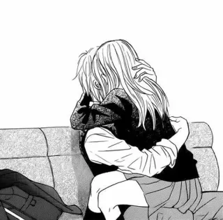 💗 abraço, anime, mangá, amor, casal telegram sticker