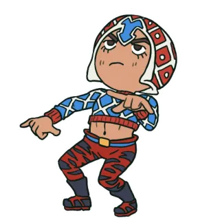 😤 Guido Mista JoJo's Bizarre Adventure Anime, Manga, Personnage, Pose, Jojo's Bizarre Adventure telegram sticker