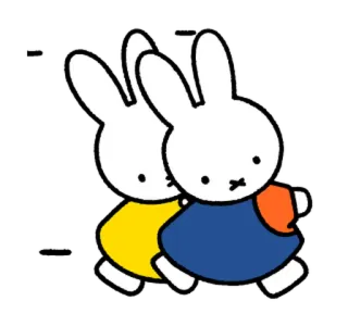 Miffy 動態貼圖  @RekcitsEnilbot whatsapp stickers
