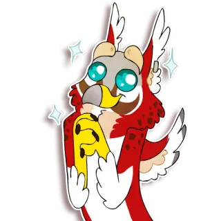 😃 desenho animado, coruja, adesivo, fofo, animal, pássaro whatsapp sticker