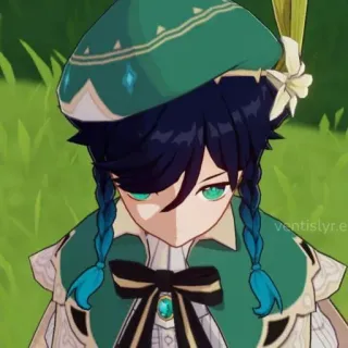 ✨ Venti Genshin Impact ventislyr.e Anime, Venti, Genshin Impact, Video game, Karakter telegram sticker