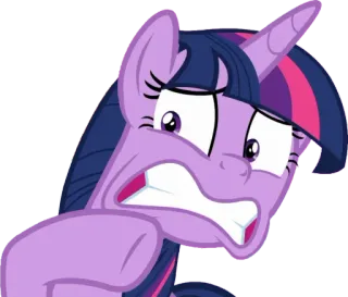 😱 Twilight Sparkle My Little Pony pony, cartoon, equine, friendship, magic, princess, twilight sparkle telegram sticker