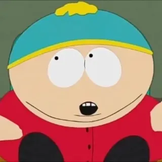 🙄 Eric Cartman South Park cartone animato, South Park, Eric Cartman, personaggio, commedia, animazione telegram sticker