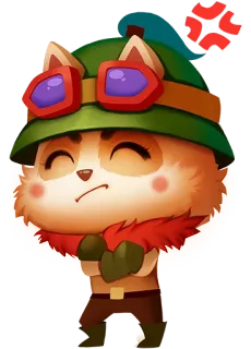 😏 Teemo League of Legends Teemo, League of Legends, gamer, videogame, fofo, peludo telegram sticker
