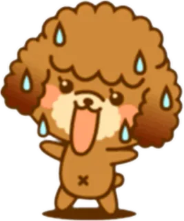 😁 cachorro, desenho animado, fofo, adesivo, animal telegram sticker