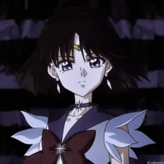 😒 Sailor Saturn Sailor Moon Sailor Moon, Anime, Desenho animado, Sailor Saturn, Personagem, Fanart telegram sticker