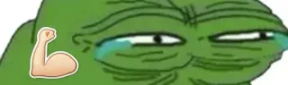 😂 Pepe the Frog Pepe, rana, meme, meme de Internet, emoji, brazo whatsapp sticker