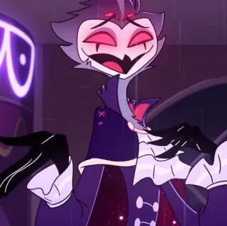 🌠 Stolas Helluva Boss Stolas, Helluva Boss, Cartoon, Animation, Eule, Charakter, Humor telegram sticker