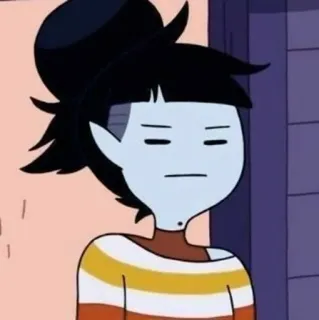 🖤 Marceline Adventure Time Марселин Королева вампиров, вампир, Cartoon Network, мультфильм, персонаж, телешоу telegram sticker