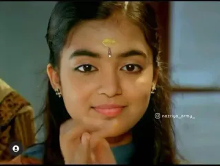 😍 Nazriya_army cô gái, chân dung, nụ cười, dễ thương, xinh, trẻ telegram sticker