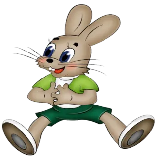😌 Kaninchen, Cartoon, Tier, Figur, Illustration whatsapp sticker