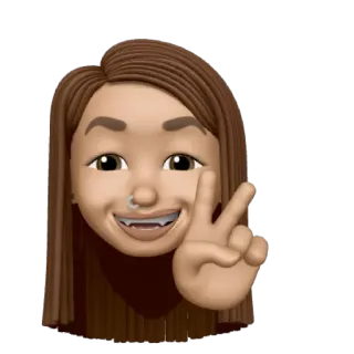 ✌ Avatar, Memoji, Sinal de paz, Selfie telegram sticker