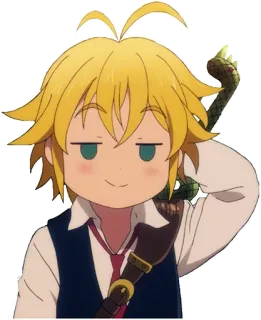 😅 Meliodas Seven Deadly Sins animé, Meliodas, Seven Deadly Sins, chibi, dessin animé telegram sticker