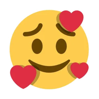 😣 emoji, love, heart, cute, happy telegram sticker