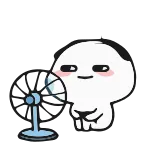 🥶 Cartone animato, Personaggio, Fan, Carino, Espressione, Animazione telegram sticker