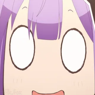 😳 Anime, Kreskówka, Zaskoczony, Zszokowany, Reakcja, Wyraz, Śmieszne telegram sticker