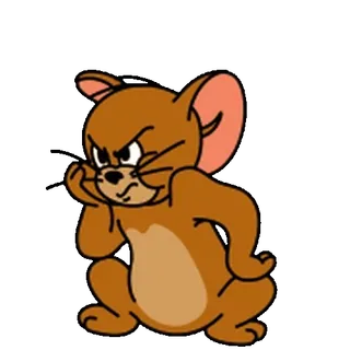 😊 Jerry Mouse Tom and Jerry Jerry Mouse, Desenho animado, Bravo, Rato, Tom e Jerry whatsapp sticker