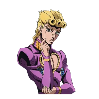 🤔 Giorno Giovanna JoJo's Bizarre Adventure Anime, Jojo, Giorno Giovanna, Karakter, Golden Wind whatsapp sticker
