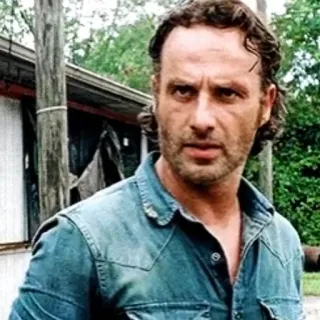 😠 Rick Grimes The Walking Dead tv show, zombie, rick grimes, the walking dead telegram sticker