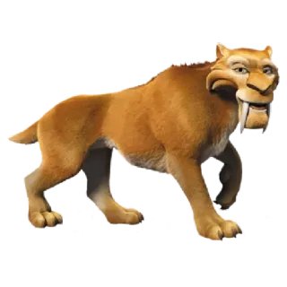 🙂 Diego Ice Age саблезубый тигр, мультфильм, животное, тигр, ледниковый период, Диего telegram sticker