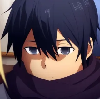 😶 Kirito Sword Art Online Anime, Kirito, Sword Art Online, Maschile, Personaggio, Videogioco, Isekai telegram sticker