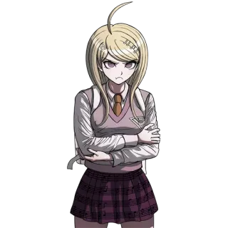 👿 Kaede Akamatsu Danganronpa V3: Killing Harmony Аниме, Видеоигра, Школьная форма, Danganronpa, Каэдэ Акамацу telegram sticker